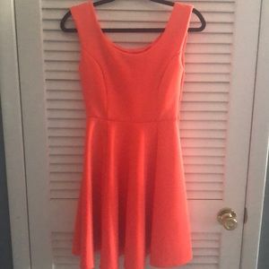 MILLY bright orange dress a-line
